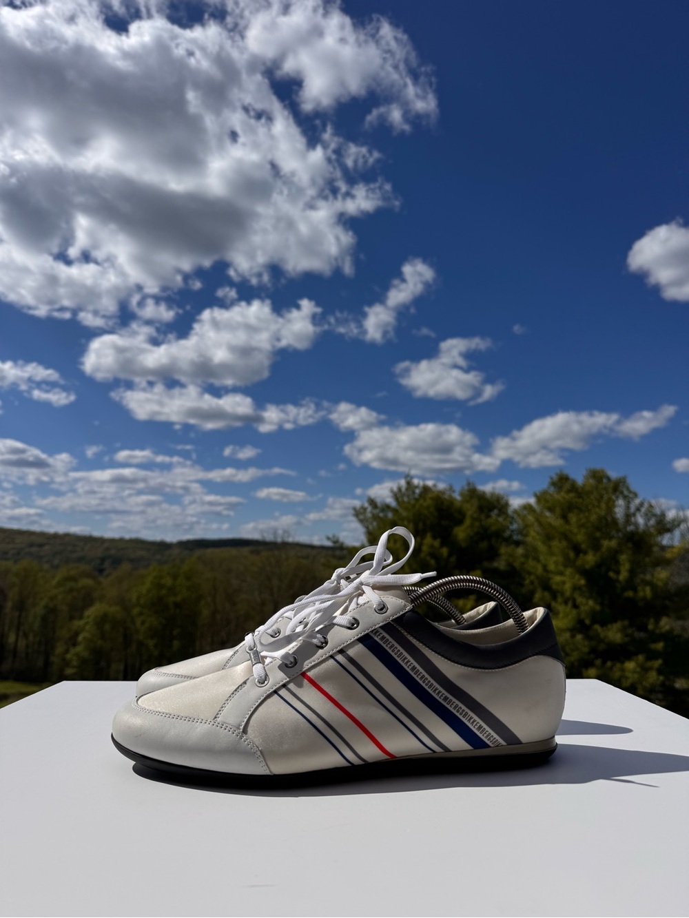 Dirk Bikkembergs Low Top Sneakers White Navy Red | EU 46 Made in Italy